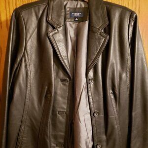 Women's Sonoma Black Leather Jacket